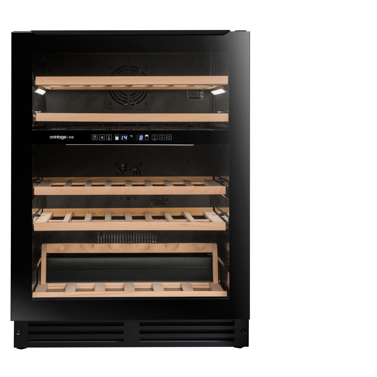 Avintage Armoire à vin AVU53TDZB1, Encastrement, 2 zones, 53 bouteilles