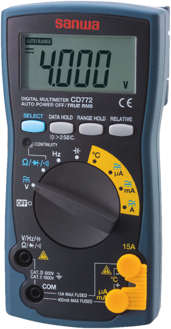 CD772, TRUE RMS Digital Multimeter AG