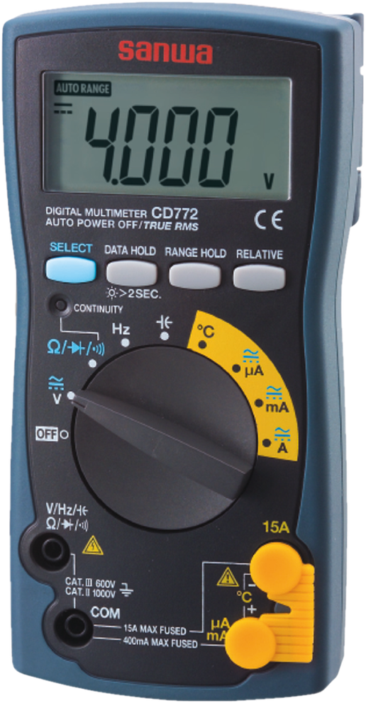 CD772, TRUE RMS Digital Multimeter AG