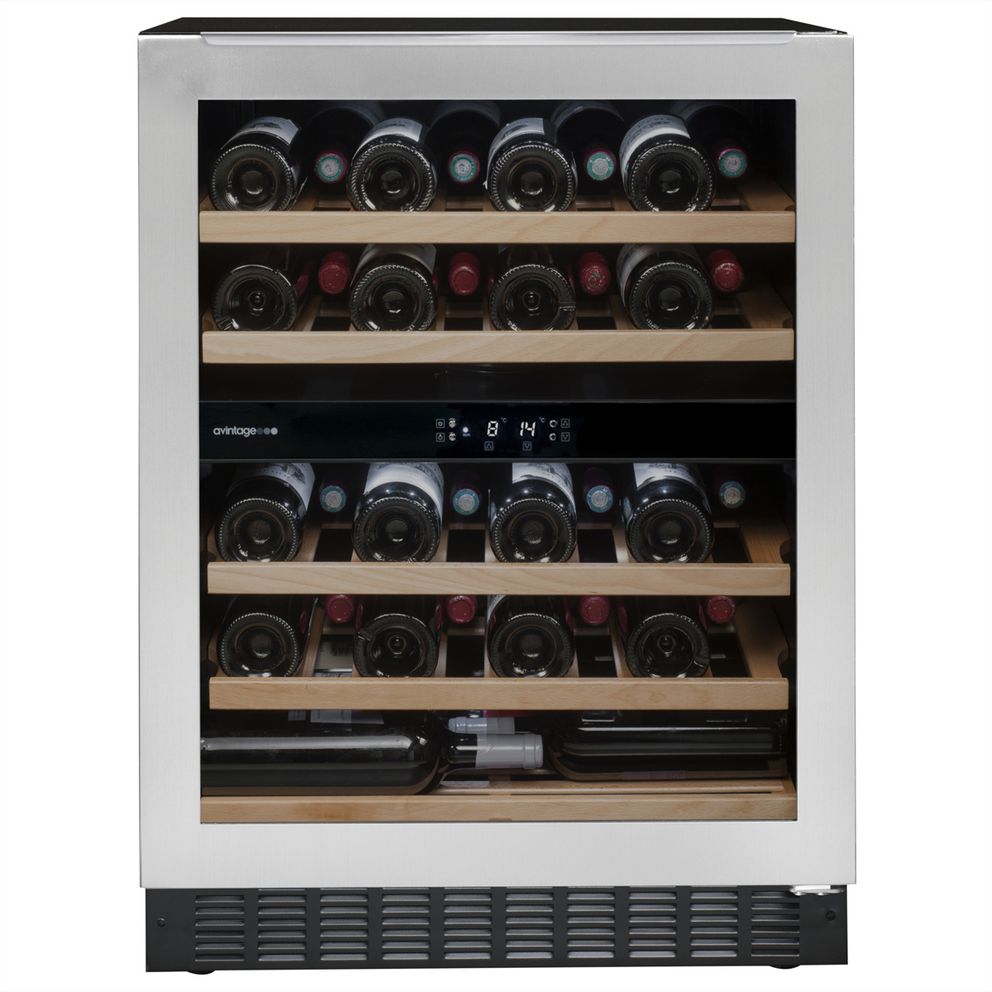 Avintage Weinkühlschrank AVU54TXDZA, Einbau, 2 Zonen, 50 Flaschen AG