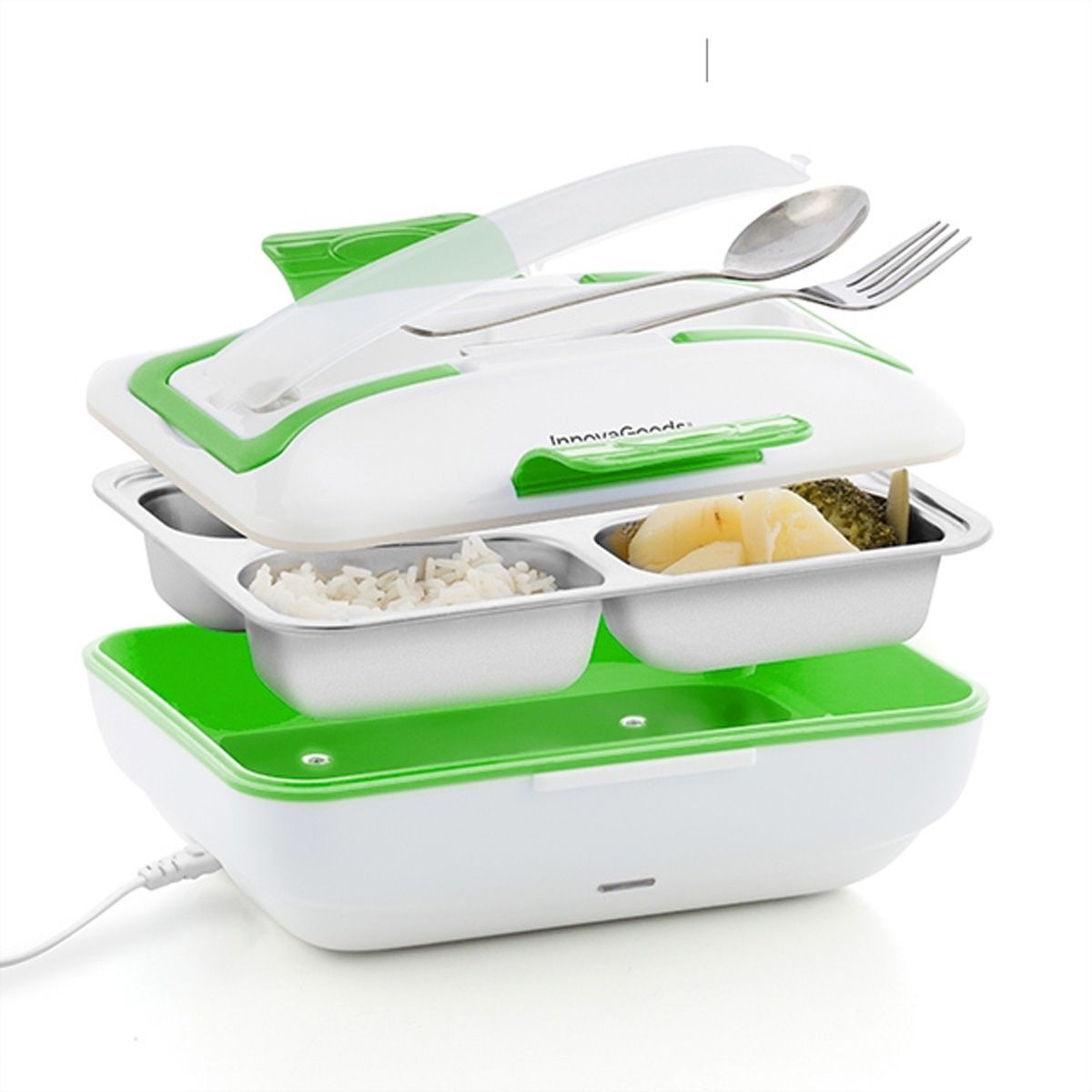 Innovagoods Elektrische Lunchbox, 40W, 1l, Besteckfach AG