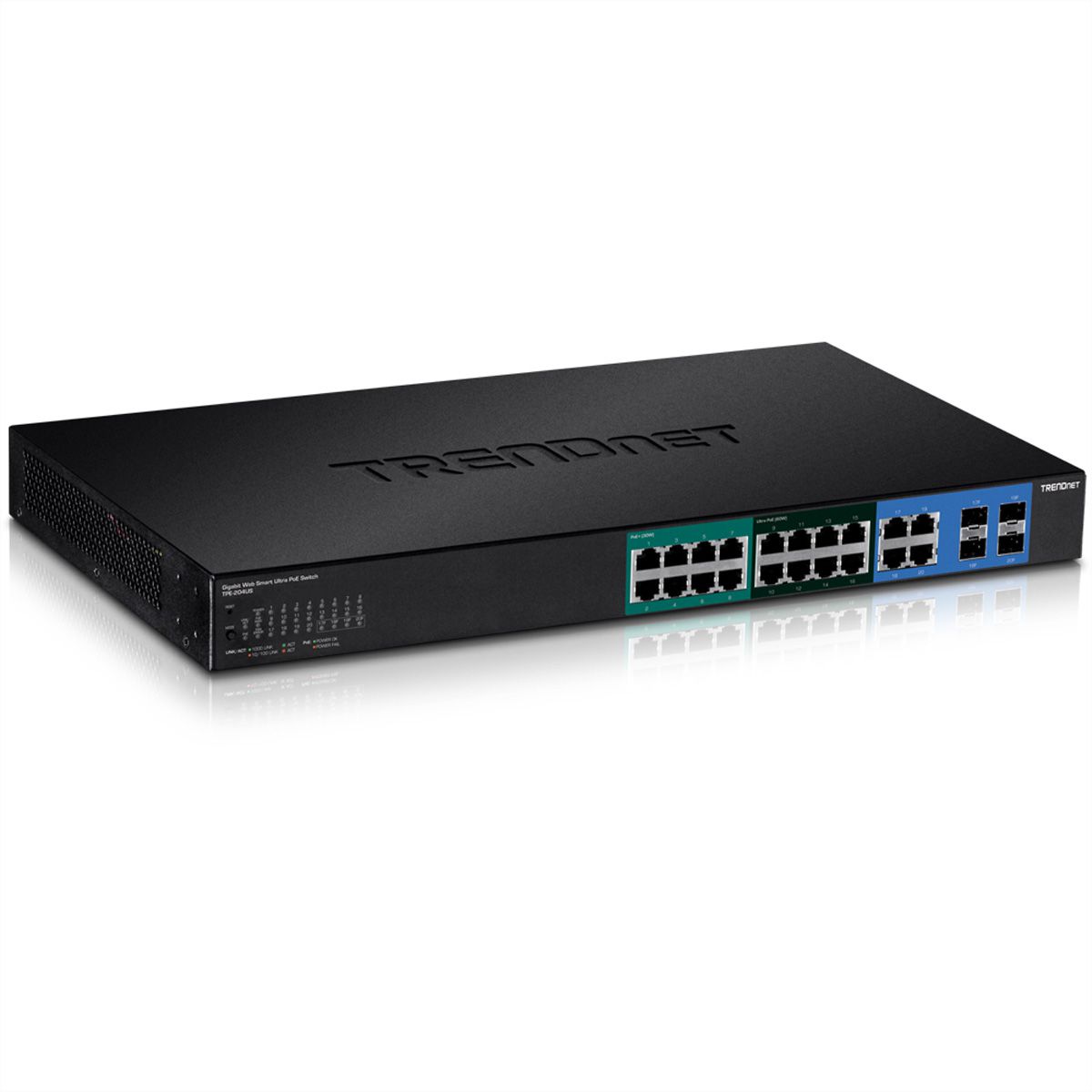 20 Giga Internet Combien D Heure Trendnet TPE-204US Switch Ultra PoE Web Smart Gigabit à 20 ports