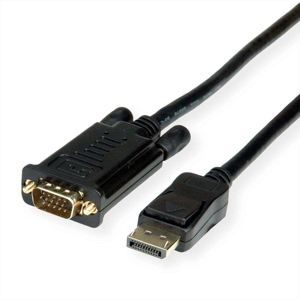 ROLINE Kabel DisplayPort-VGA, DP ST - VGA ST, schwarz, 1 m - SECOMP AG