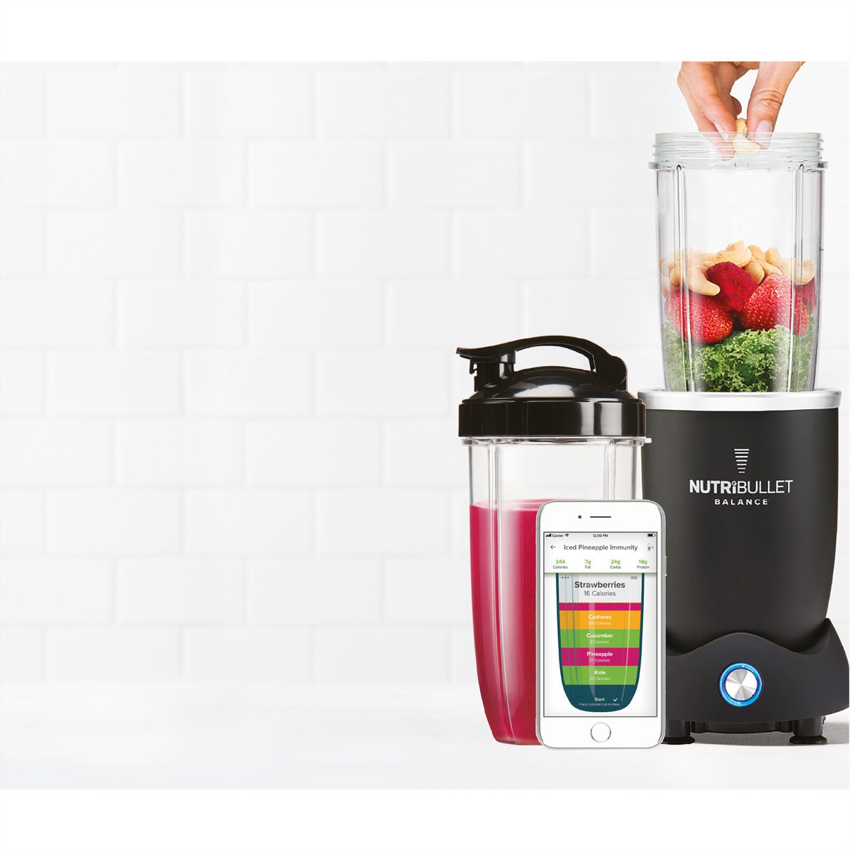 Nutribullet l'extracteur de nutrition Balance, 1200W, 9pièces, noir