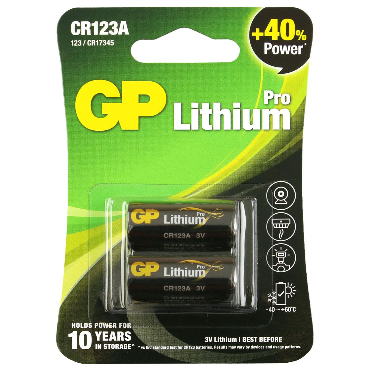 GP Batteries Lithium CR123A 2er Blister AG