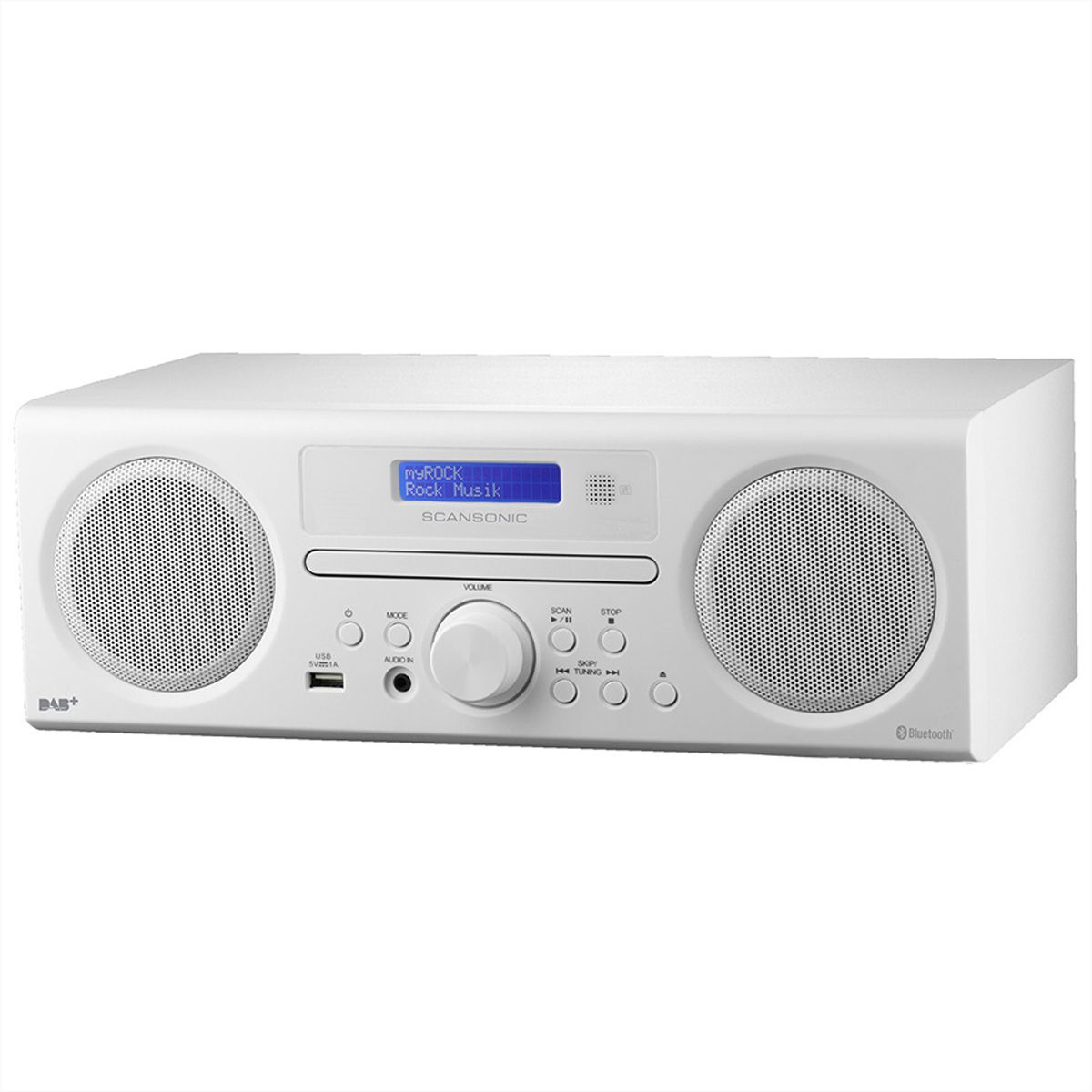 SCANSONIC DA310 FM/DAB+ Tabletop Radio mit Bluetooth und