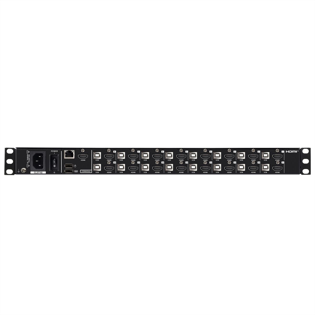 ATEN CL3716iNW UK 16-Port USB HDMI LCD KVM Konsole, UK-Layout