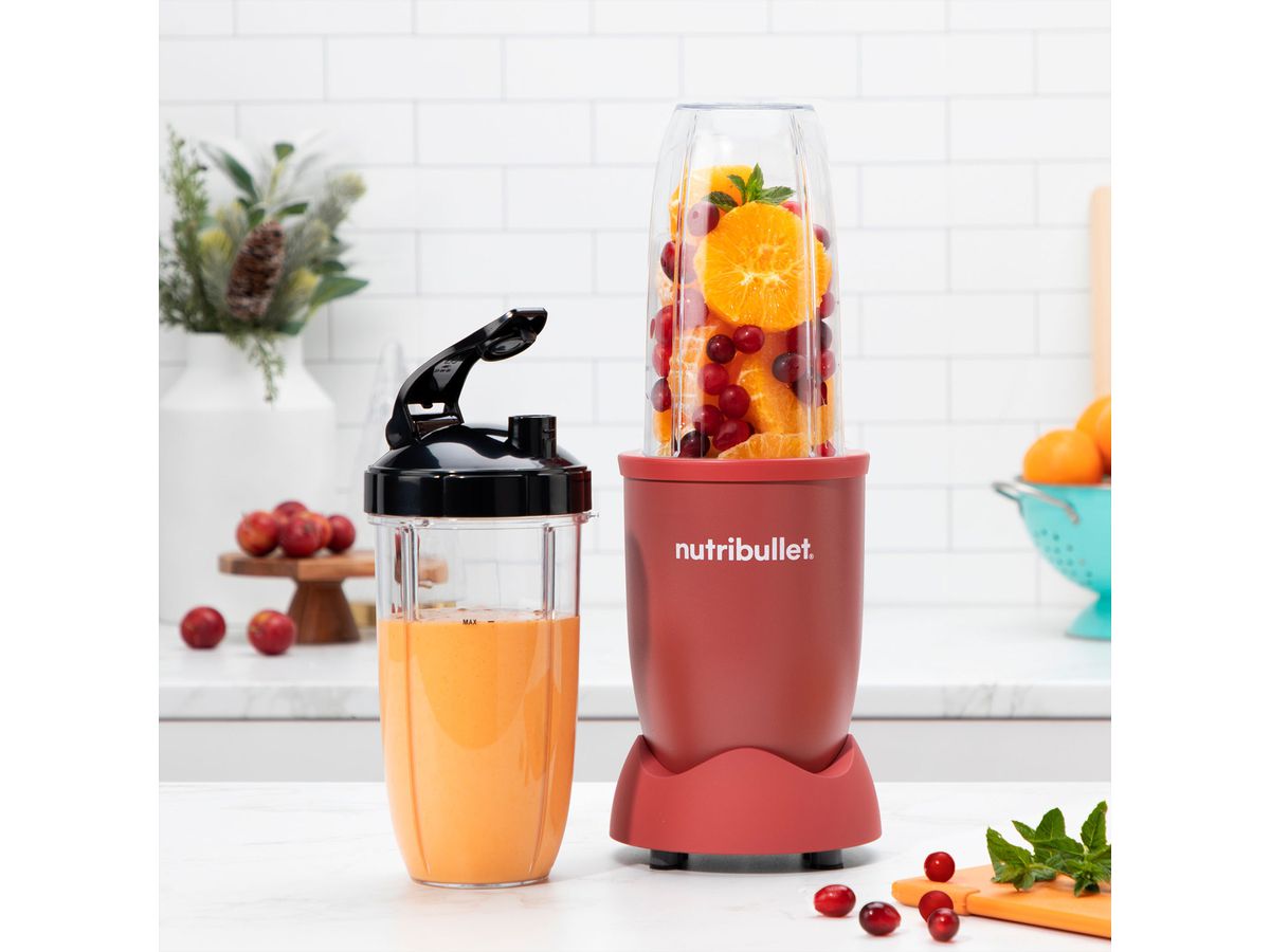 Nutribullet Nährstoffextraktor 900W, matt rot, 5-teilig