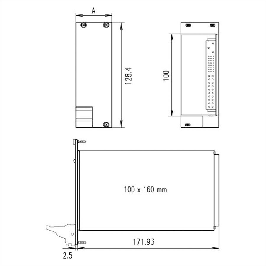 SCHROFF DC/DC Schaltregler Quad, 250 W - NETZGERAET CPCI 250W-P DC