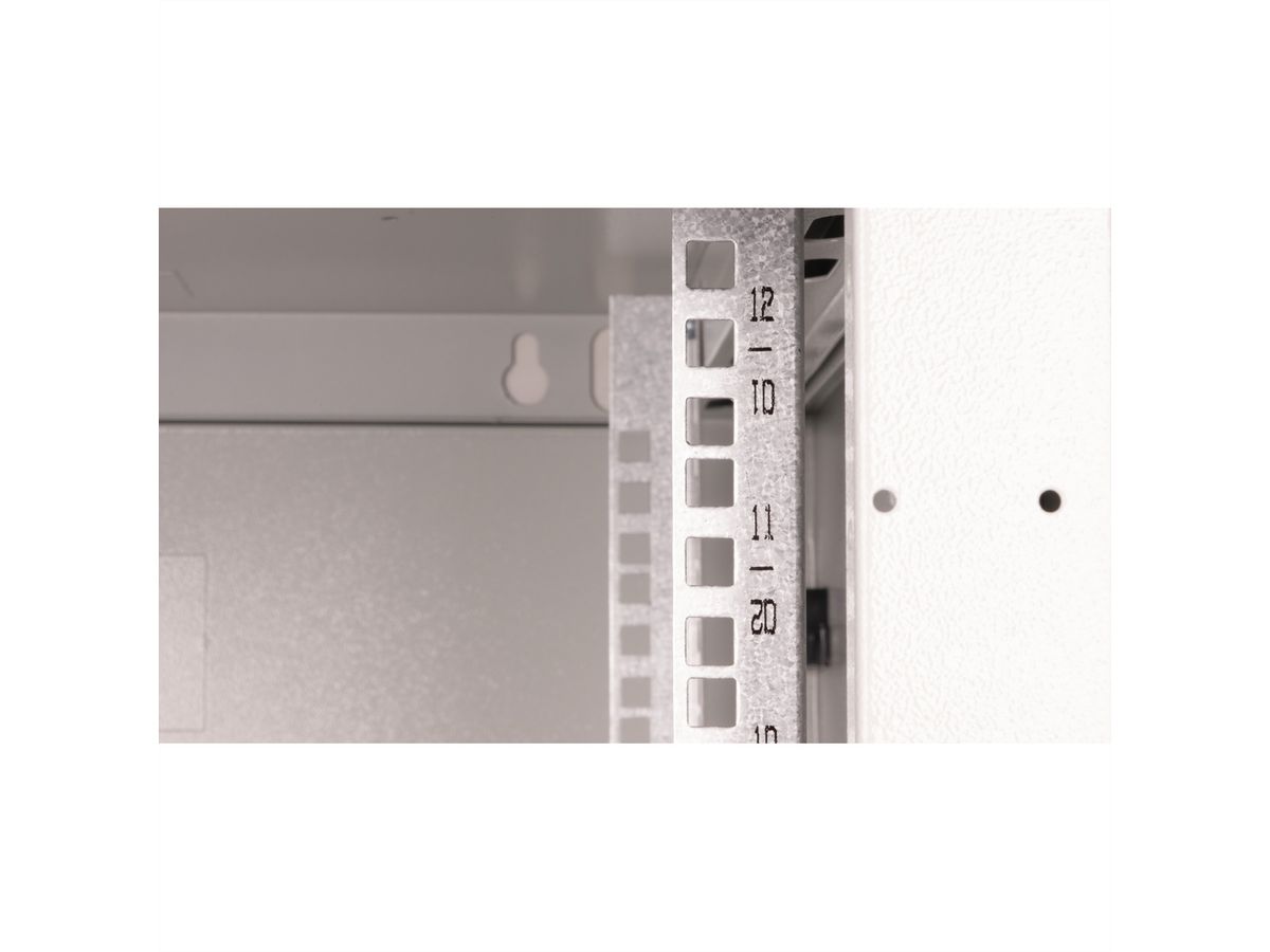 ROLINE 19-Zoll Wandgehäuse Basic Plus 12HE, 600x600 BxT grau