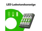 GP Batteries USB-Ladegerät GP B421, inkl. 4 x ReCyko AA 2100 mAh