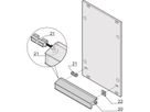 SCHROFF Aluminium-Profilgriff - ALU-PROFILGRIFF 4TE