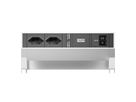 BACHMANN DESK2 2xCH 90° 1xUSB C/C 65W, L=0,2m INOX
