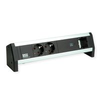 BACHMANN DESK 2x contact de protection USB C