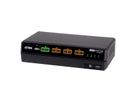 ATEN CS1144DPH4C 4-Port USB 5K DP/HDMI, Dual Bildschirm Universal Secure KVM Switch mit Cardreader