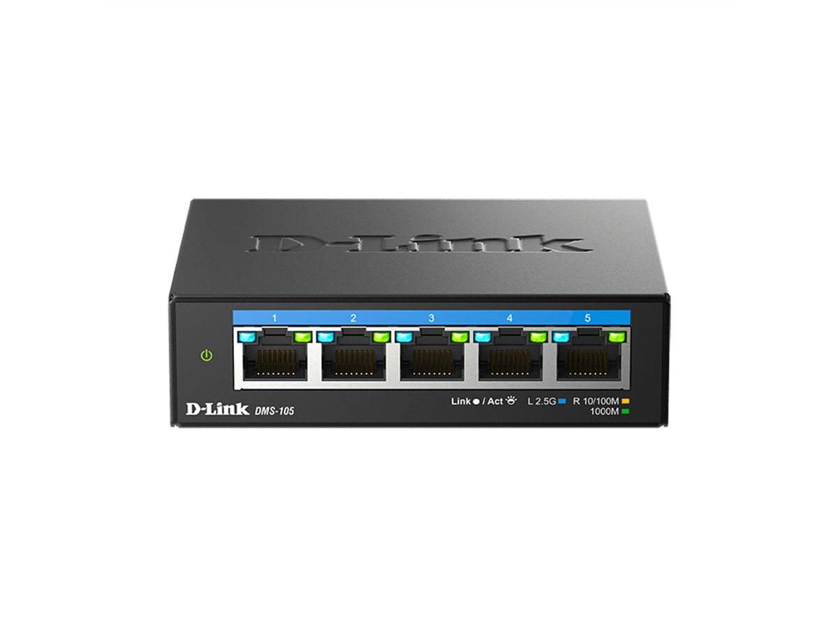 D-LINK DMS-105/E Switch 5 ports,  Multi-Gigabit non géré