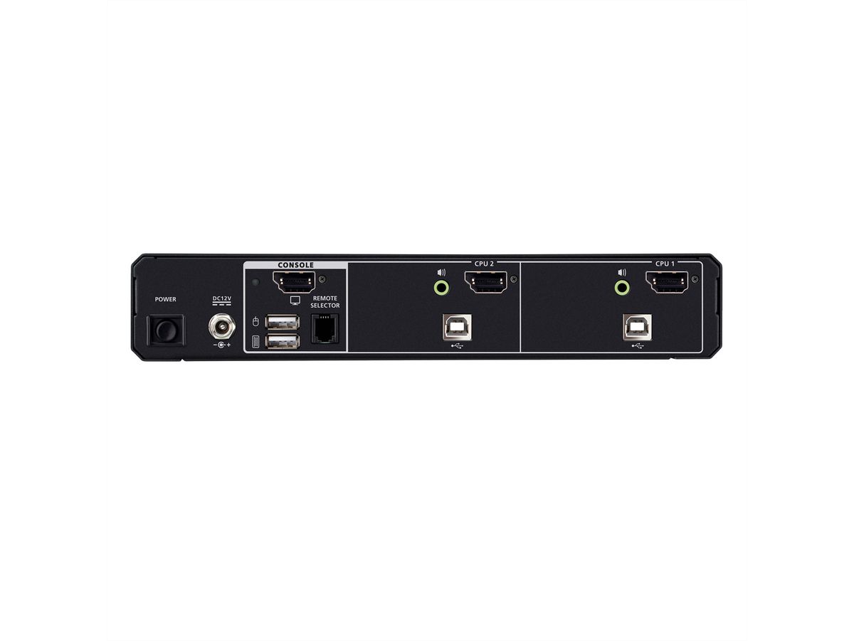 ATEN CS1182DPH4 2-Port USB 5K DP/HDMI, Single Display Universal Secure KVM Switch