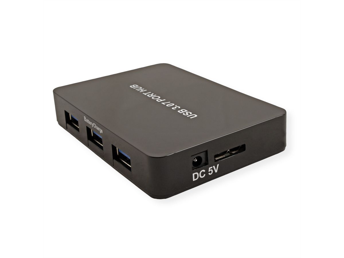 VALUE USB 3.2 Gen 1 Desktop Hub 7 Ports, mit Netzteil