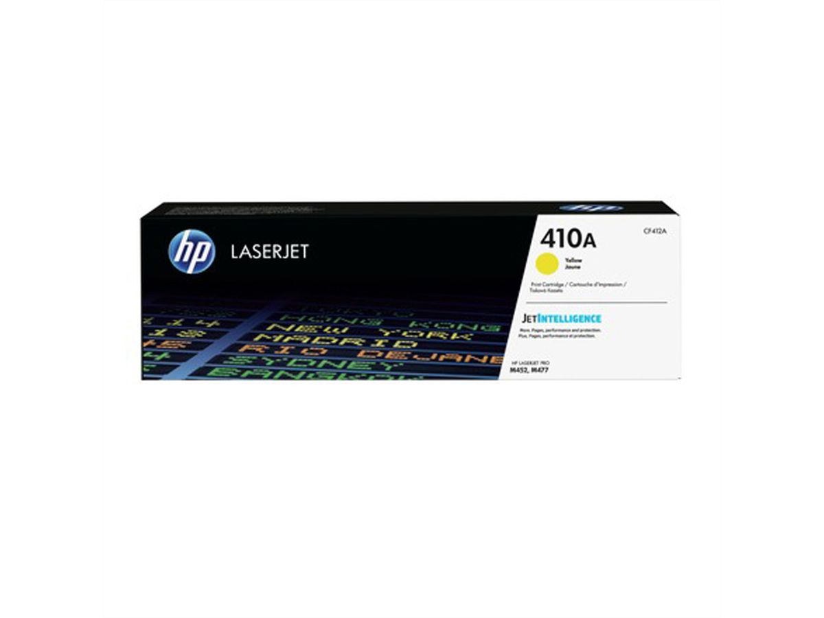 CF412A HP Toner jaune, Nr. 410A, 2.300 pages pour CLJ Pro M452dn, MFP M477fdn?