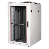 ROLINE 19-Zoll Netzwerkschrank Pro 26 HE, 800x1000 BxT Glastür grau