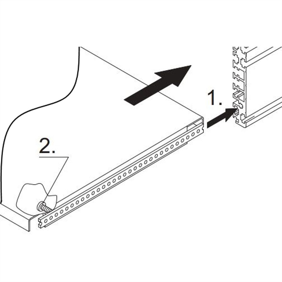 SCHROFF Montageplatte - CHASSISPLATTE 390T