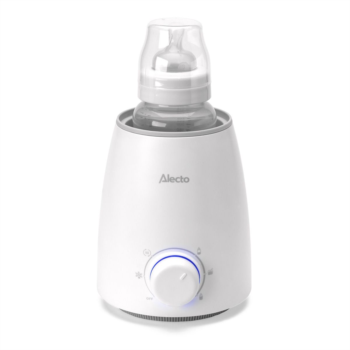 Chauffe-biberon Alecto BW800, Blanc/Gris