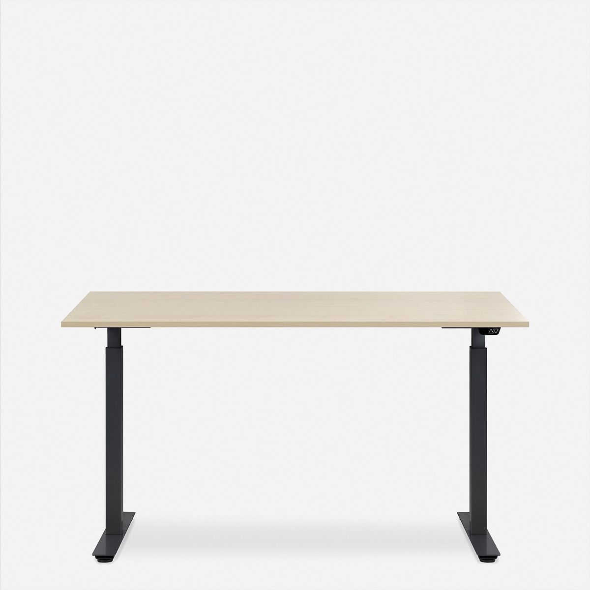 WRK21 Schreibtisch Smart 120 x 80 cm, Höhenverstellbar, Mandal Ahorn / Schwarz