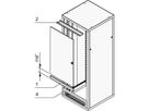 SCHROFF Eurorack Support de charnière de porte pour porte raccourcie, Eurorack universel