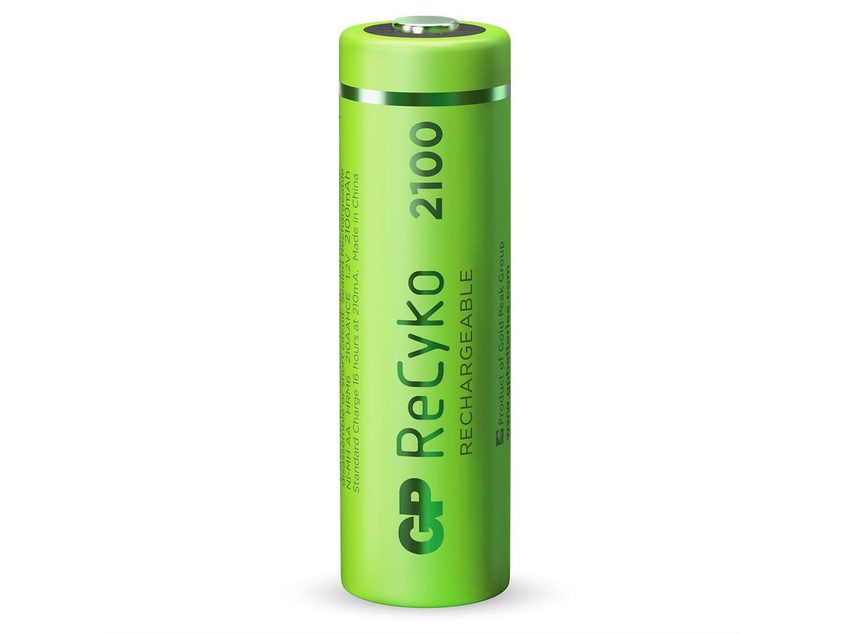 GP Batteries Recyko, Akku 8x AA NiMh, 2100mAh, 1.2 Volt, GoGreen