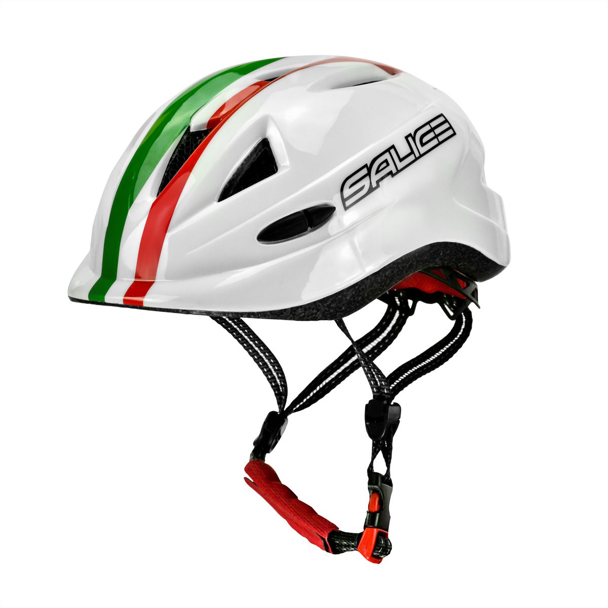 Salice Occhiali Casque de vélo Junior, L-XL 46-54, White ITA