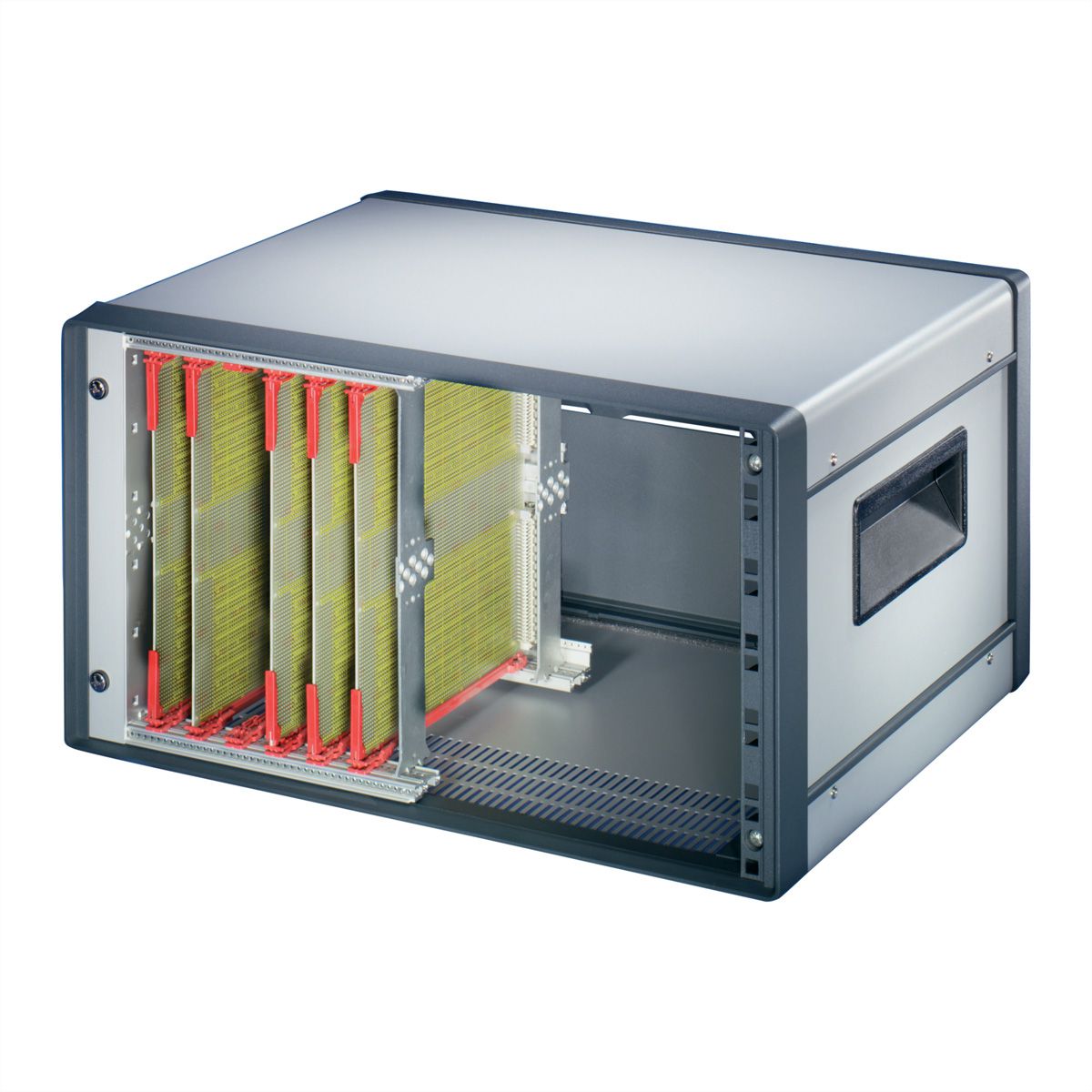 SCHROFF Comptec 19" Desktop Case, non blindé, capot en acier, 6 U, 84 HP, 500 mm