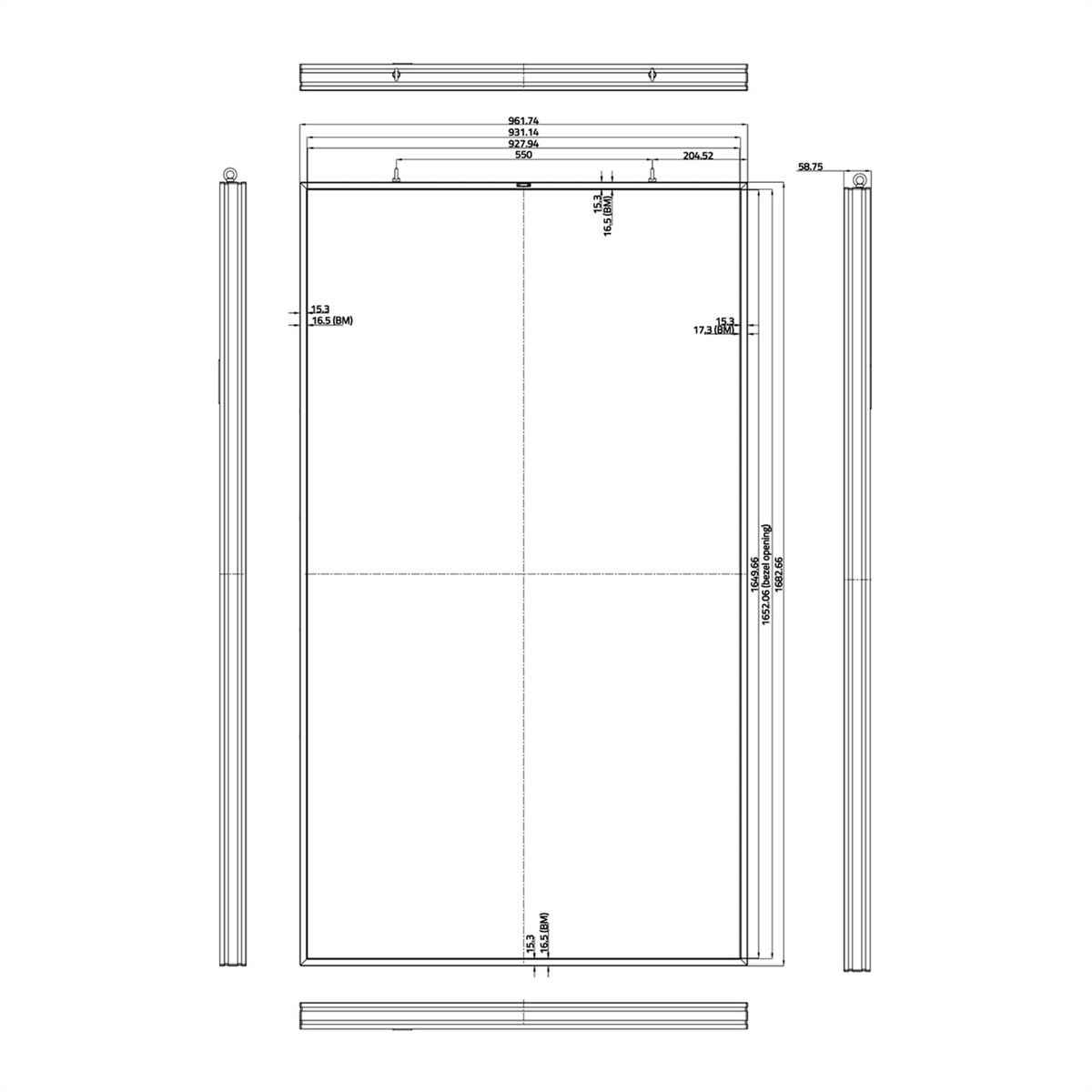 **Retoure**Hisense Semi-Outdoor Display 75WF25E, 75", 24/7, FHD, 2500cd/m²