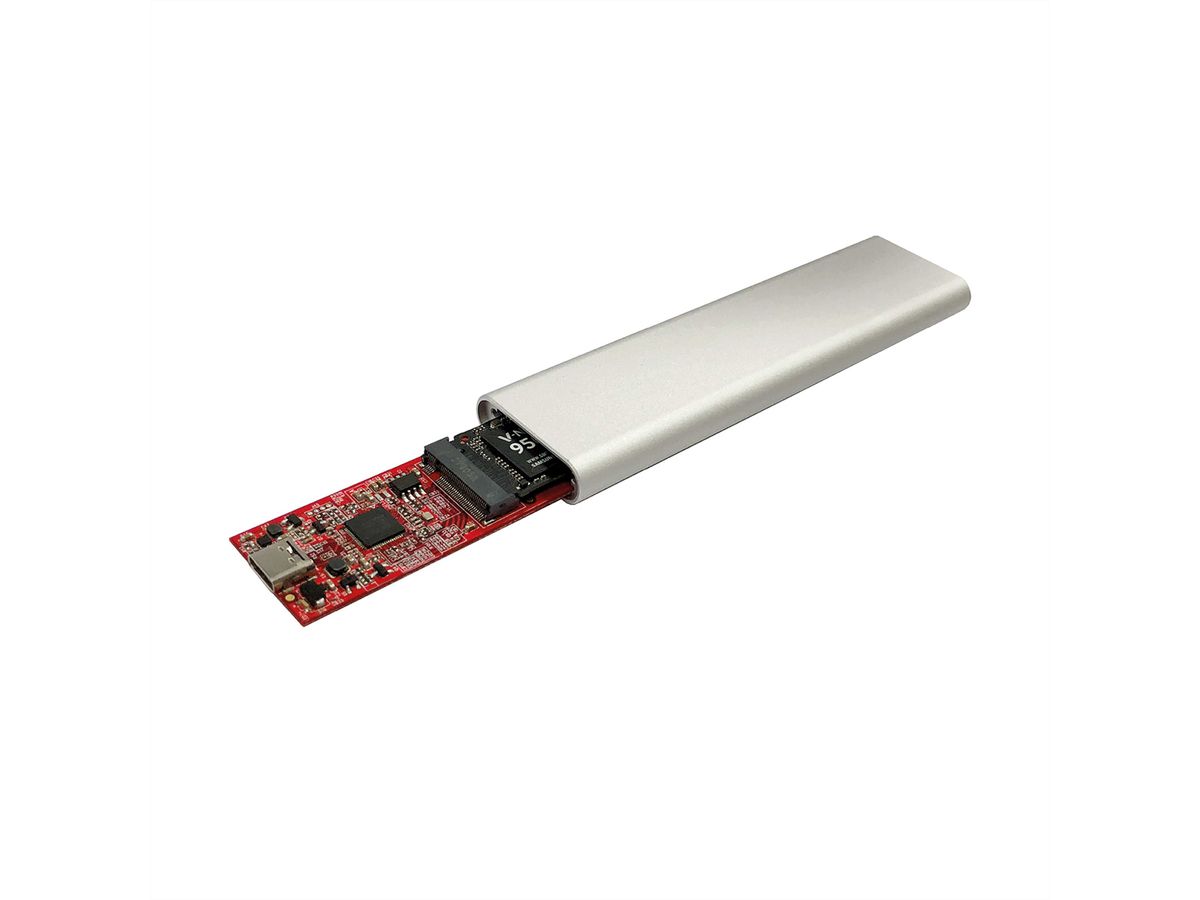 ROLINE Externes SSD-Gehäuse, M.2, NVMe zu USB 3.2 Gen 2 Typ C