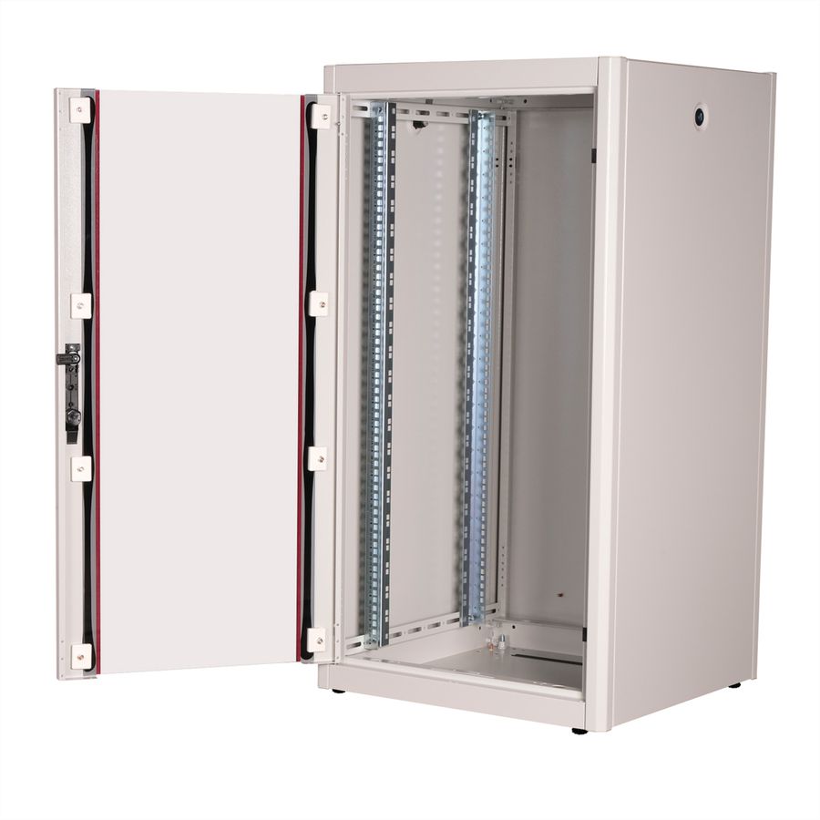 ROLINE 19" Baie réseau Basic 22U, 600x600 LxP Porte verre gris