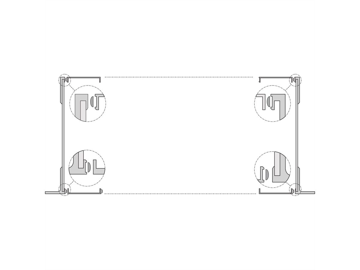 Panneau latéral SCHROFF EuropacPRO, Type F, Flexible, 3 U, 355 mm