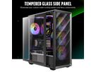 ANTEC AX85 ARGB PC Gehäuse Midi Tower Gaming ATX, schwarz