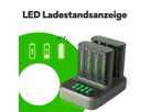 GP Batteries USB-Ladegerät GP M451, inkl. 8 x ReCyko AA 2600 mAh & USB Dock