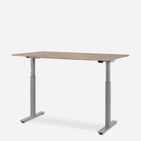 WRK21 Schreibtisch Smart 180 x 80 cm, Höhenverstellbar, Kendal Eiche / Grau
