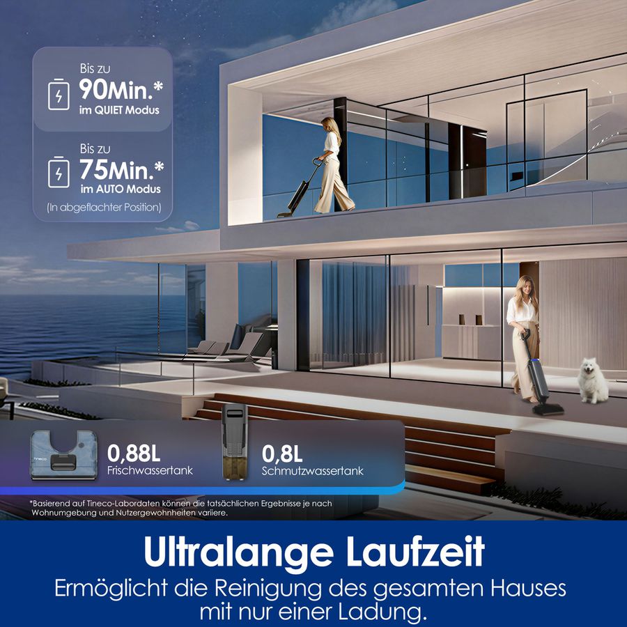 Tineco FLOOR ONE S9 Artist Steam Pro, Nass-Trockensauger