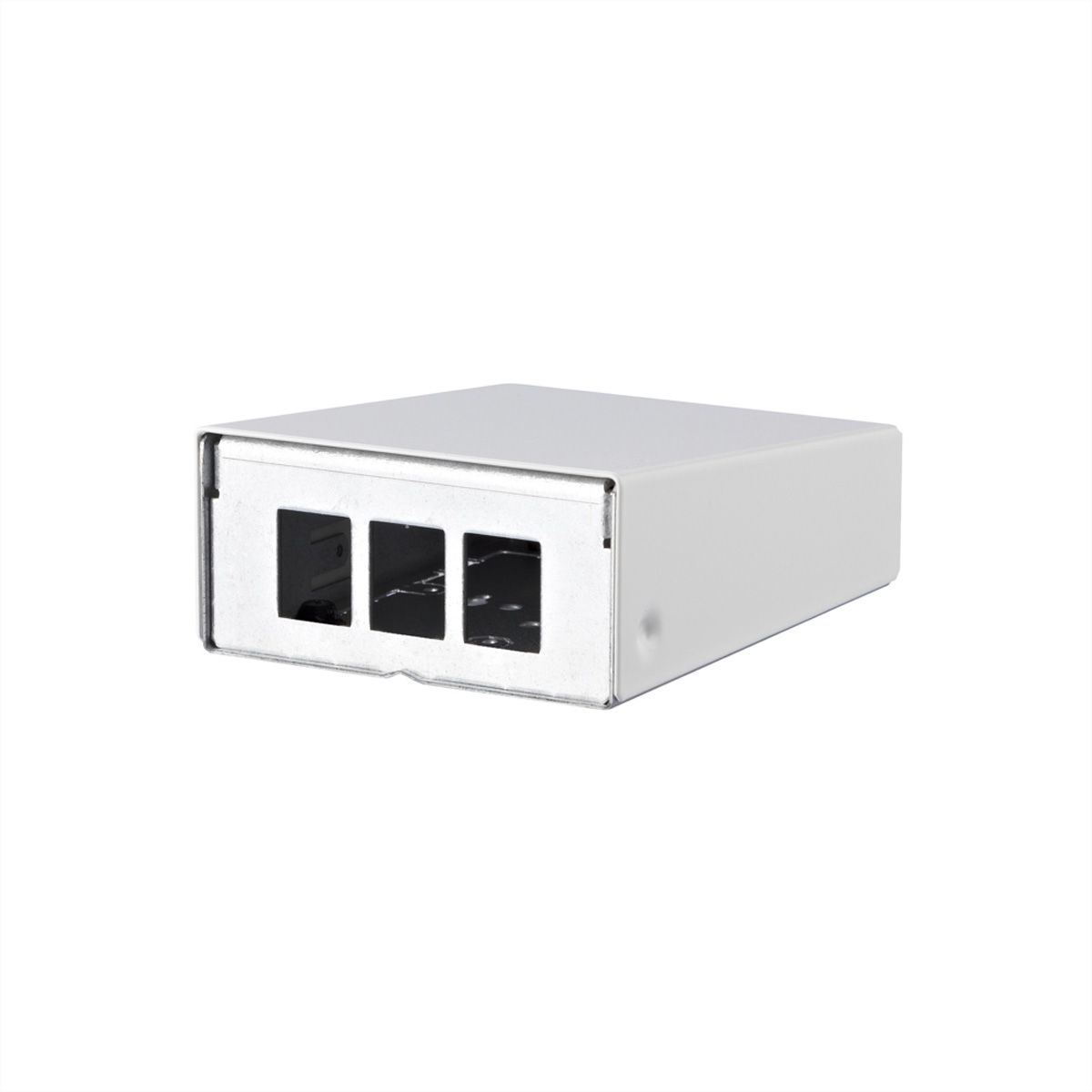 METZ CONNECT Keystone AP-Gehäuse 3 Port reinweiß RAL9010