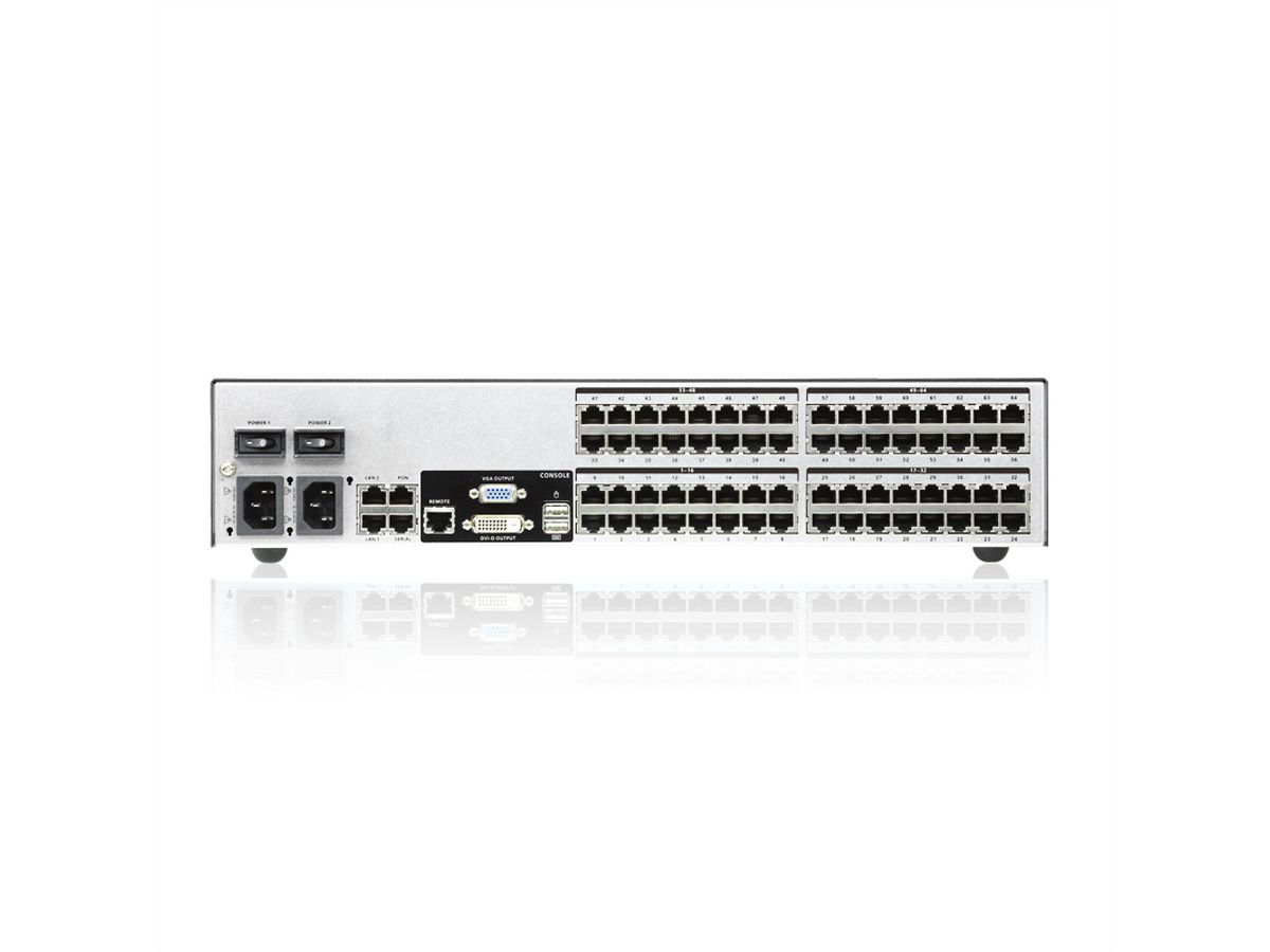 ATEN KN8164V Switch KVM-IP, 64 ports avec support virtuel