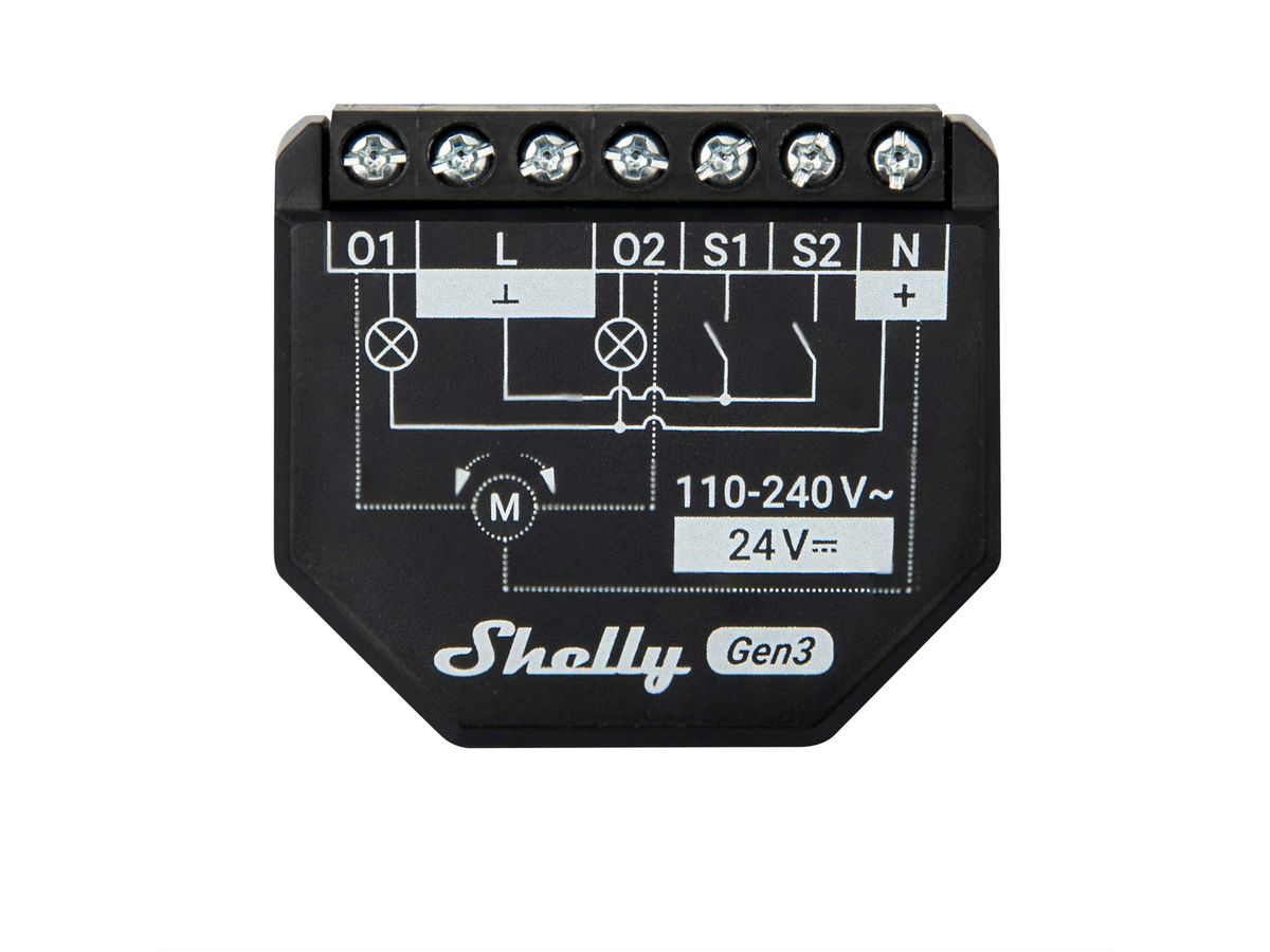 Shelly  Actionneur de commutation 2PM Gen3