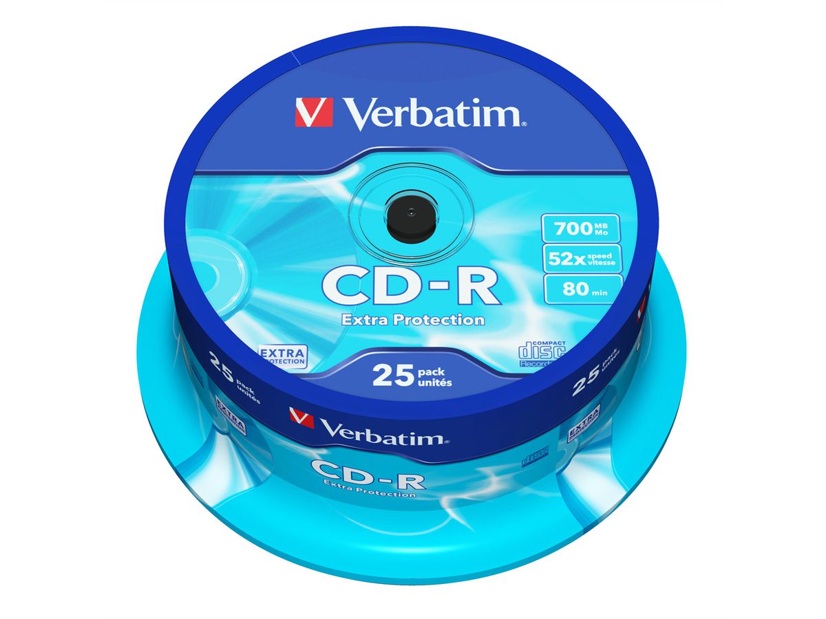 Verbatim CD-R Spindle 700MB 52x 25 Pack