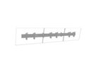 Hagor Menuboard CPS W3L 32-43" Menuboard Support mural pour 3 écrans, Adaptation pour barre de son