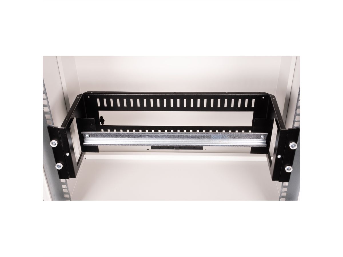 ROLINE 19" Support rail DIN 3U, 133x482x123 HxLxP