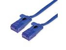 VALUE Patchkabel Kat.6A (Class EA) UTP, extra-flach, blau, 3 m