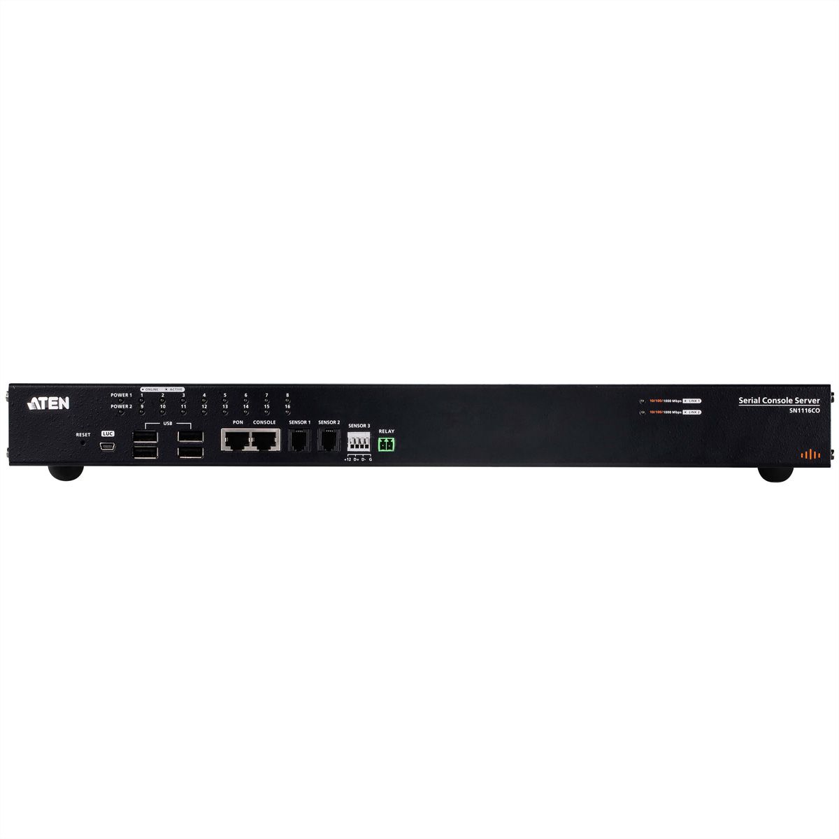 ATEN SN1116CO 16-Port Serieller Konsolen Server mit Dual Power