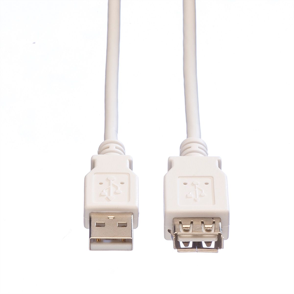 VALUE Câble USB 2.0 Type A-A, M/F, blanc, 0,8 m