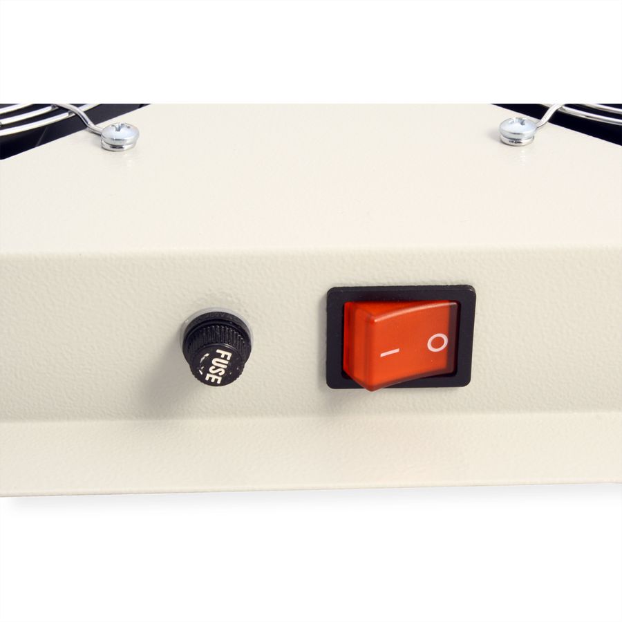 ROLINE 19-Zoll Dachlüftereinheit 4 Lüfter, Thermostat , grau