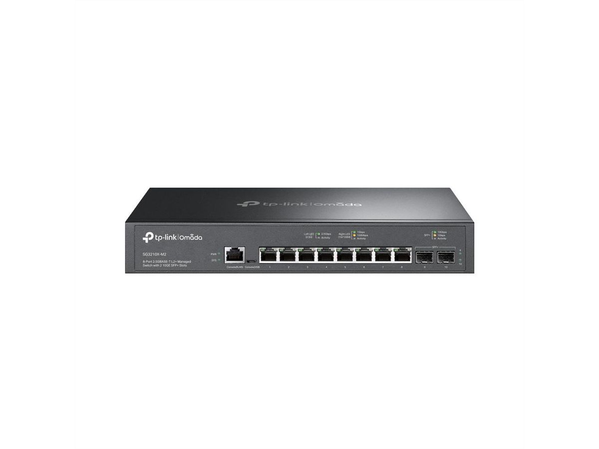 TP-Link SG3210X-M2 Switch , 8x 2.5G RJ45, 2x 10G SFP+ Slots
